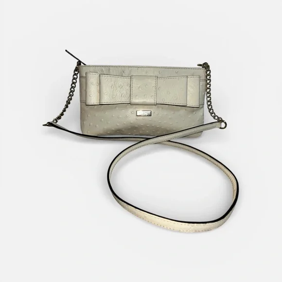 ♠️Like new Kate Spade Charm City Presley Ostrich leather crossbody - Picture 3 of 5